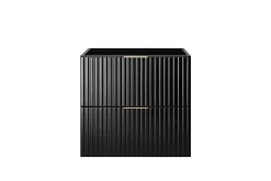 Meuble suspendu sous lavabo FLOW couleur noir 60 cm