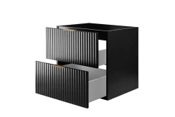 Meuble suspendu sous lavabo FLOW couleur noir 60 cm