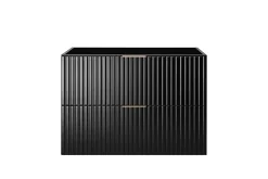 Meuble suspendu sous lavabo FLOW noir 80 cm
