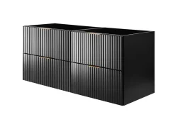 Meuble suspendu sous lavabo FLOW noir 120 cm