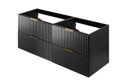 Meuble suspendu sous lavabo FLOW noir 120 cm