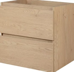 Meuble suspendu sous lavabo SIMPLE chêne clair 60 cm