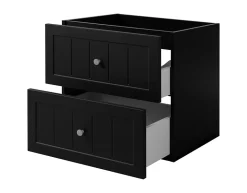 Meuble suspendu sous lavabo GUSTO noir 60 cm