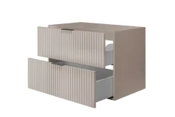Meuble suspendu sous lavabo FLOW cachemire 80 cm