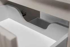 Meuble suspendu sous lavabo FLOW cachemire 80 cm