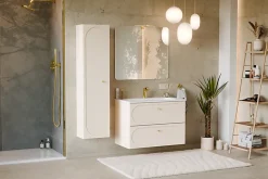 Meuble suspendu sous lavabo DONNA SAND beige 80 cm