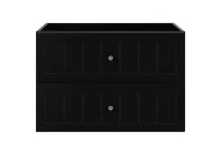 Meuble suspendu sous lavabo GUSTO noir 80 cm