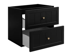 Meuble suspendu sous lavabo GUSTO noir 80 cm