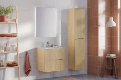 Meuble suspendu sous lavabo NORDIC chêne cremona 60 cm