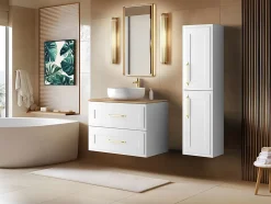 Meuble suspendu sous lavabo CLASSIC blanc 80 cm