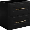 Meuble suspendu sous lavabo CLASSIC noir 60 cm