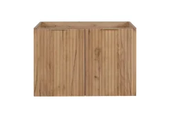 Meuble suspendu sous lavabo avec 2 portes FLOW CHÊNE 80 cm
