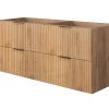 Meuble suspendu sous lavabo FLOW chêne 120 cm