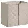 Meuble suspendu sous vasque avec 2 portes VIVA CACHEMIRE 60 cm