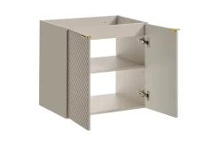 Meuble suspendu sous vasque avec 2 portes VIVA CACHEMIRE 60 cm