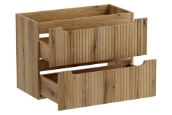 Meuble suspendu sous vasque 80 cm à tiroirs NOVA chêne Coast Evoke