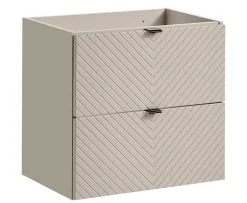 Meuble suspendu sous vasque avec 2 tiroirs VIVA CACHEMIRE 60 cm