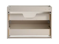 Meuble suspendu sous vasque avec 2 tiroirs VIVA CACHEMIRE 80 cm