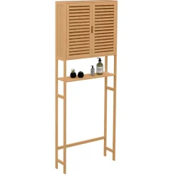 Meuble étagère dessus WC placard bambou BEA