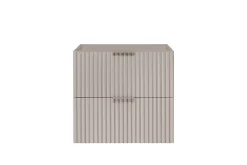 Meuble vasque, Cachemire, 60 x 57 x 46 cm, poignée argentée, sans plateau