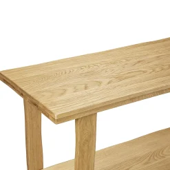 Meuble vasque en chêne massif vieilli l.140 x H.78 x P.50 cm, Homesight Taby