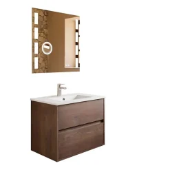 Meuble vasque suspendu ALIXIA 70 cm + miroir Excell Plus