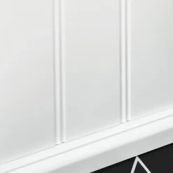 Meuble WC armoire toilette - porte, support papier - dim. 21L x 17l x 66H cm - blanc