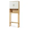 Meuble WC Ferrersp 160 x 63 x 20 cm effet chêne sable naturel en.casa