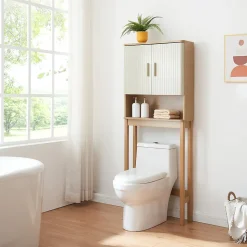 Meuble WC Ferrersp 160 x 63 x 20 cm effet chêne sable naturel en.casa