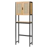 Meuble WC Tervola 172 x 63 x 27 cm noir naturel en.casa
