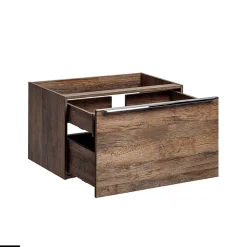 Meubles sous vasque - 100 cm - avec Vasque à poser et Plan - BOLD OAK