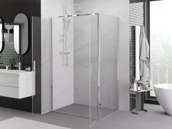Mexen Exo cabine de douche pivotante 100 x 75 cm, transparent, chromé - 814-100-075-01-00