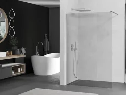 Mexen Kioto paroi de douche Walk-in 80 x 200 cm, transparent 8 mm, chrome - 800-080-101-01-00