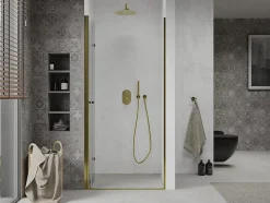 Mexen Lima portes de douche pliantes 100 cm, transparentes, dorées - 856-100-000-50-00