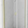 Mexen Mist-B cabine de douche pivotante 100 x 100 cm, transparent, or brossé - 8A2T-100-100-55-00