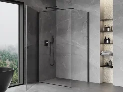 Mexen Mist-B cabine de douche pivotante 100 x 120 cm, transparent, noir - 8A2T-100-120-70-00