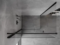 Mexen Mist-B cabine de douche pivotante 100 x 120 cm, transparent, noir - 8A2T-100-120-70-00