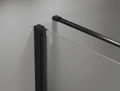 Mexen Mist-B cabine de douche pivotante droite 70 x 80 cm, cadre noir, noir - 8A2T-070-080-70-70-P
