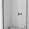 Mexen Mist-H L Duo cabine de douche battante gauche 110 x 90 cm, transparent, noir - 8A5L-110L-090P-70-00