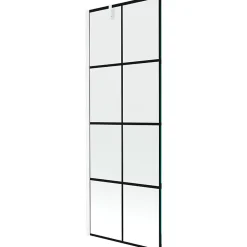 Mexen Next paroi de baignoire 1-volet 70 x 150 cm, grille noire, blanc - 895-070-000-00-77-20