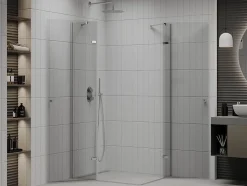 Mexen Roma Duo cabine de douche pivotante 120 x 90 cm, transparent, chrome - 854-120-090-02-00