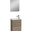 Mia ensemble meuble 39x61x28 cm avec miroir, lavabo et éclairage LED, Cordoba (MIASET40C)