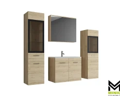 MINIO go for it, Meuble de salle de bain couleur chêne San Remo - MARIT II