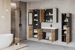 MINIO go for it, Meuble de salle de bain dans la couleur matelas/ châtaigne Wroclaw - MARIT II