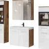 MINIO go for it, Meuble de salle de bain chêne wotan/blanc brillant - MARIT II