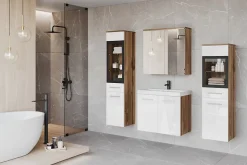 MINIO go for it, Meuble de salle de bain chêne wotan/blanc brillant - MARIT II