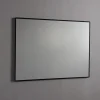 Miroir À Bord Brillant Avec Bordure Noire Mate 100X70 Cm
