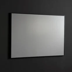 Miroir À Bord Brillant Avec Bordure Noire Mate 100X70 Cm