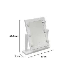 Miroir à led 40x37 cm Blanc - 5Five