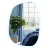 Miroir asymétrique led Tulup 49 x 34 cm design lumière froide